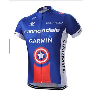 áo xe đạp câu lạc bộ xe đạp ngắn tay Cannondale Garmin