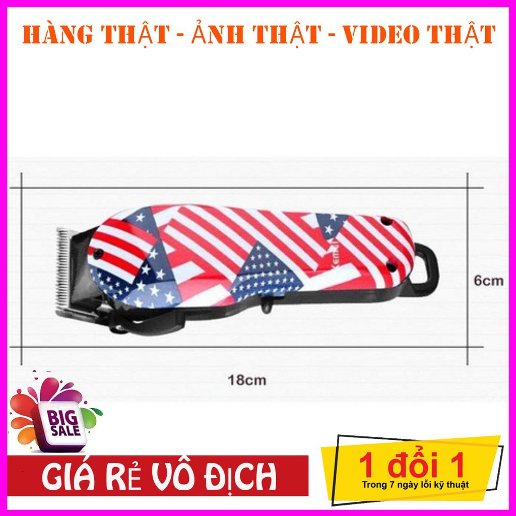 💥Tặng kèm💥 Tông đơ cắt tóc Kemei KM830 Gắn Cờ Mỹ Hàng Chính Hãng 💥BẢO HÀNH 12 THÁNG💥