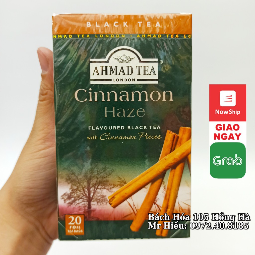 [T11/2024] Trà Ahmad Tea vị Quế hộp 20 gói