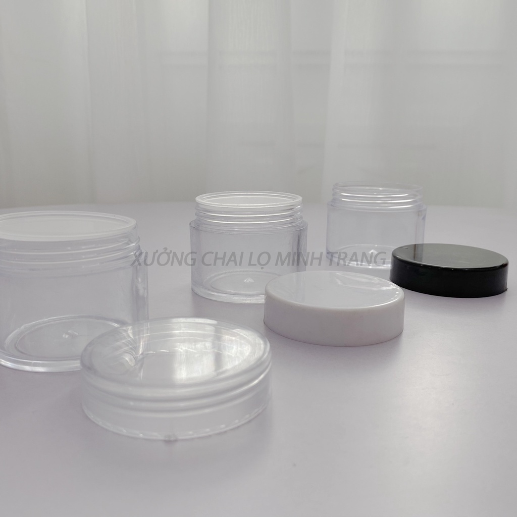 Hủ Nhựa Chiết Mỹ Phẩm Thân Trong Có Lót 50g