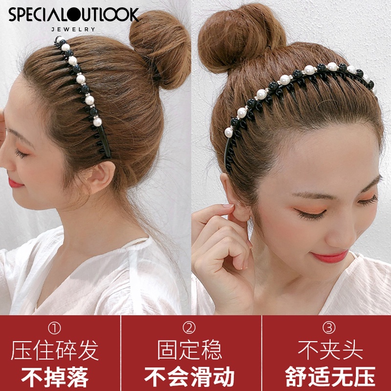 Băng Đô Cài Tóc Đính Ngọc Trai Thời Trang Mùa Hè Mới 2022