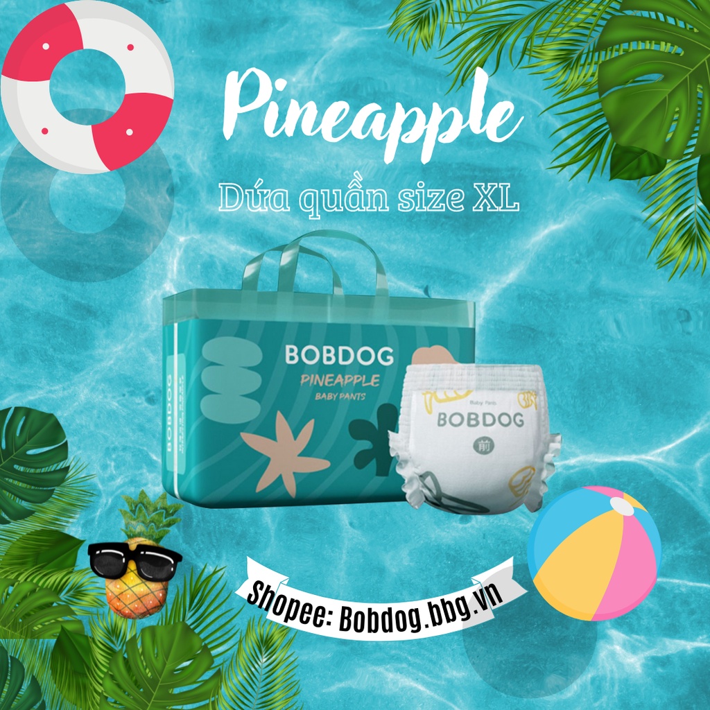 GÓI NHỎ BỈM BOBDOG DỨA, CỎ PHƯỢNG L/XL/XXL 2 MIẾNG/GÓI