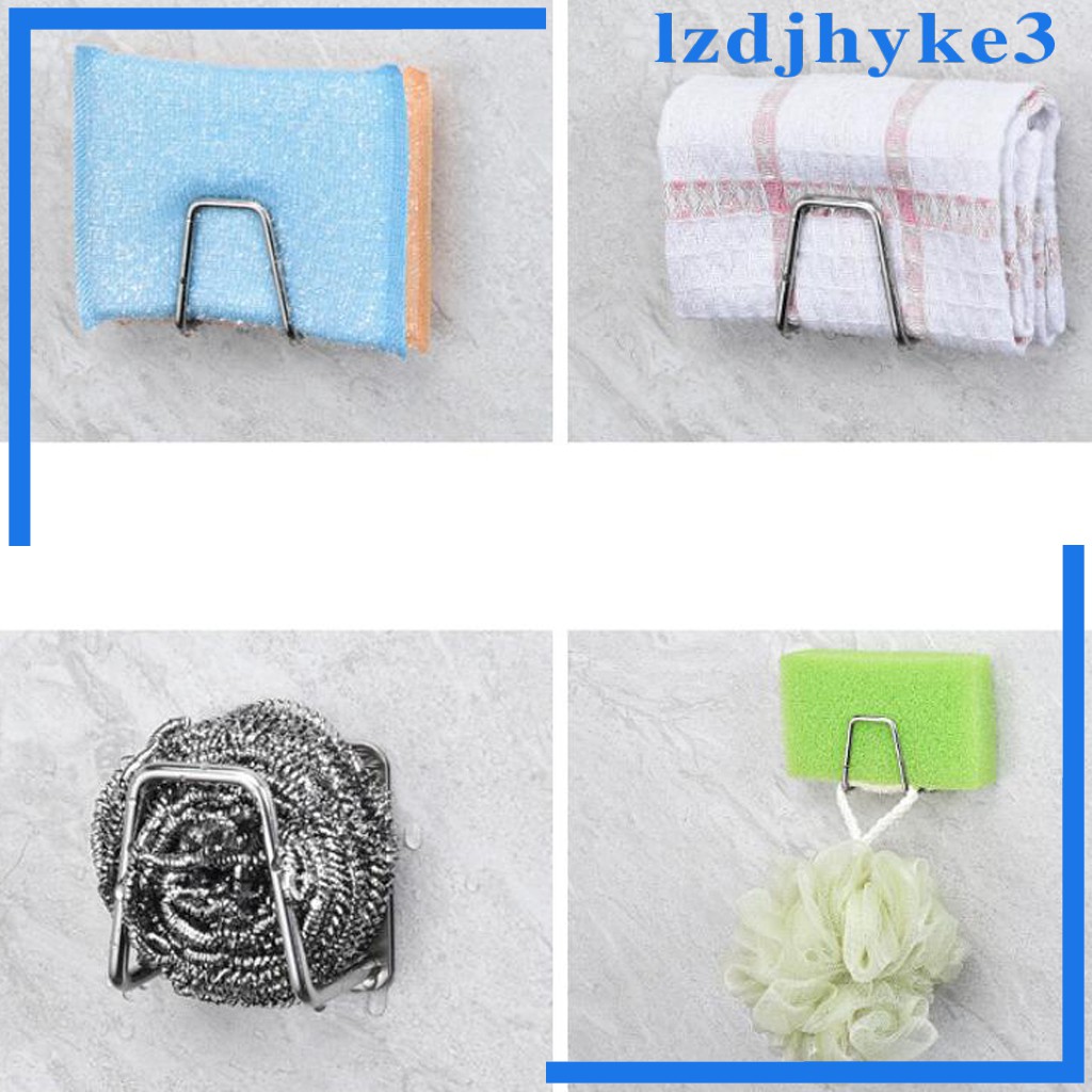 Giá Đỡ Kim Loại Gắn Bồn Rửa Chén / Xà Phòng / Bọt Biển Tiện Dụng Cho Nhà Bếp Enjoylife [lzdjhyke3
