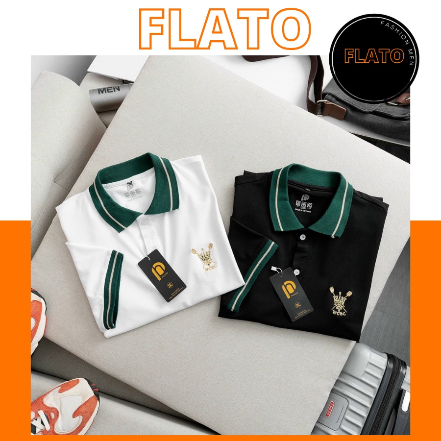 Áo Thun nam có cổ form rộng cổ tròn tay lỡ tay ngắn FLATO AT01