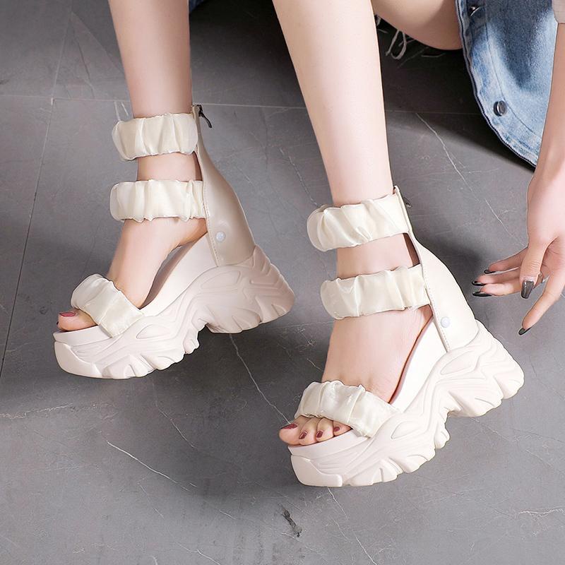 Giày Sandal Đế Dày Thời Trang Mùa Hè Dành Cho Nữ