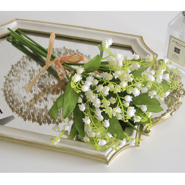 Bó 6 cành hoa giả linh lan trang trí nhà siêu đẹp