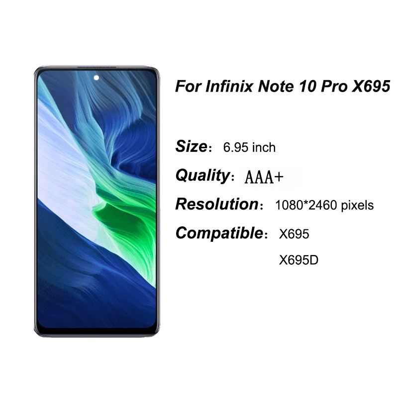 Màn Hình Infinix Note 10 Pro X695 X695C Cảm Ứng LCD Thay Thế Dành Cho