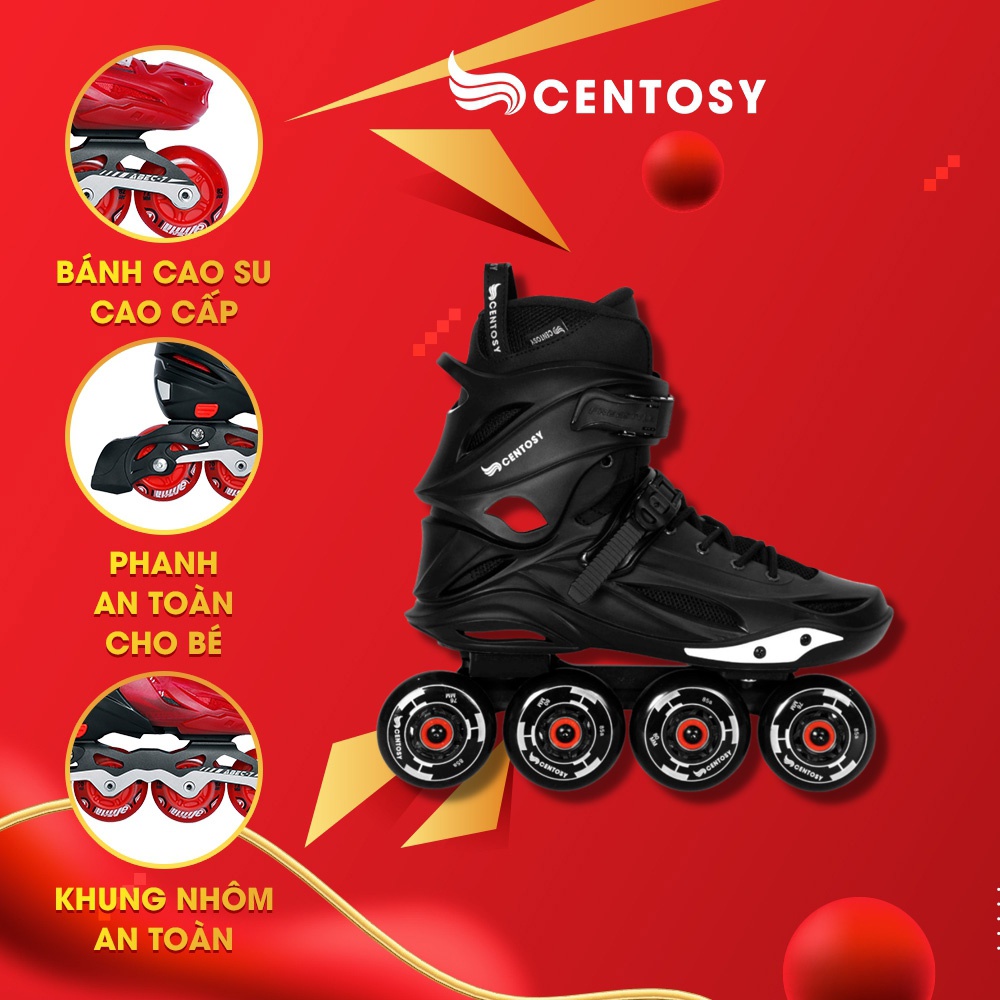 Giày Patin Người Lớn Cao Cấp - Centosy Freestyle Pro Max - Form Chắc Chắn, Khóa An Toàn