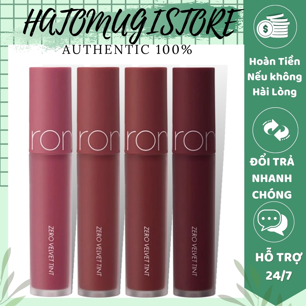  Son romand zero [Hot New_Hàng Auth] Son kem lỳ mềm môi Romand Zero Velvet Tint lâu trôi | BigBuy360 - bigbuy360.vn