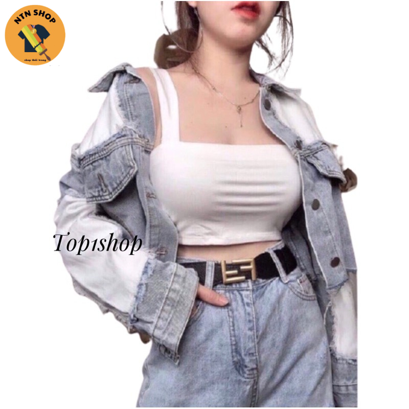 Áo Hai Dây Kiểu Dây To croptop