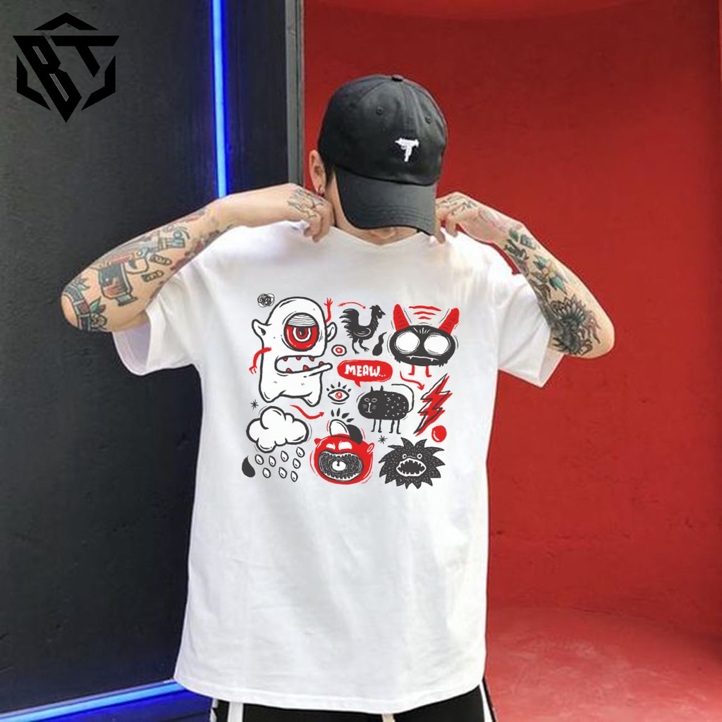 Áo thun tay lỡ 🔴FREESHIP🔴 form rộng unisex Nam Nữ LOGOS tee | BigBuy360 - bigbuy360.vn