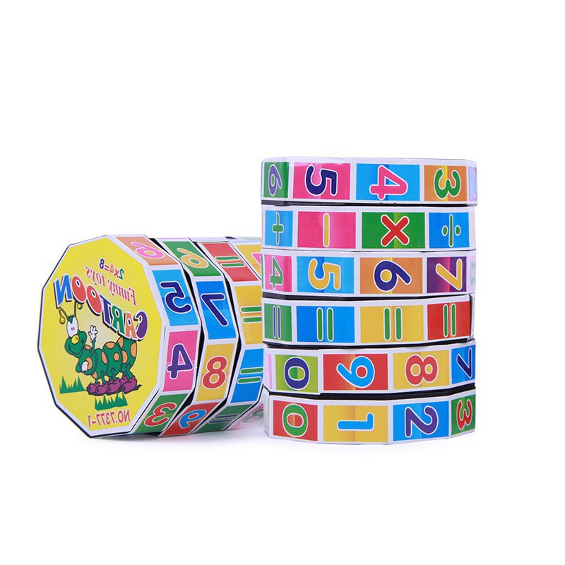 Kids Toán số Magic Cube Đồ chơi Câu đố Trò chơi Quà tặng Trẻ em Cube kỹ thuật số