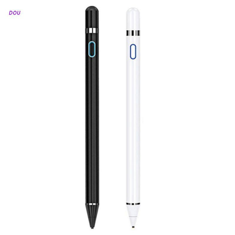 DOU Capacitive Pencil Touch Screen Stylus Pen Paint Micro USB Charging Portable for iPhone iPad iOS Android Phone Windows System Tablet