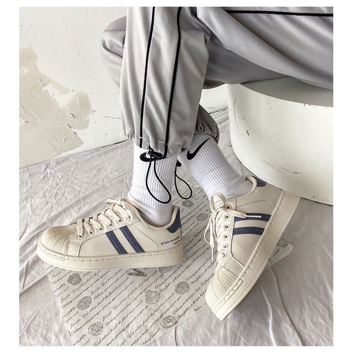 Giày thể thao nữ mũi vỏ sò phong cách thời trang năng động