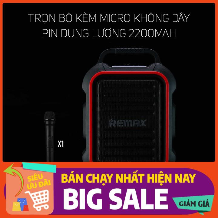 Loa Bluetooth Remax RB-X3 Công suất 15W tặng kèm Micro không dây