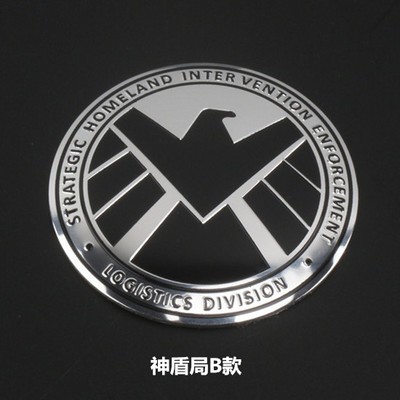 Hình Dán Logo Siêu Anh Hùng Marvel Trang Trí Trục Bánh Xe Hơi 1 X 56MM Bằng Nhôm