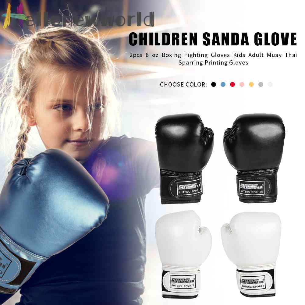 Set 2 Găng Tay Boxing Da Cho Bé