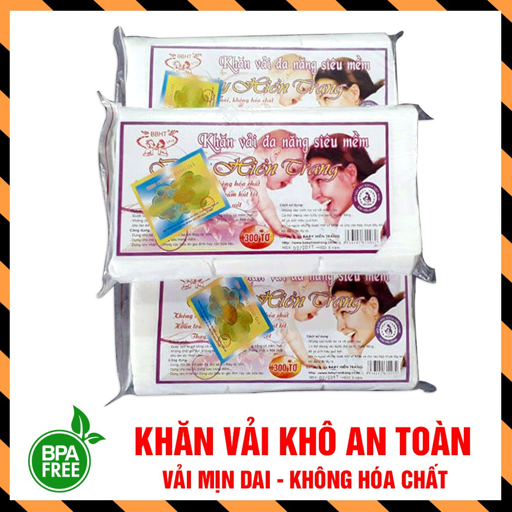 Khăn vải khô đa năng Baby Hiền Trang (Gói 200 gram) - Freesize