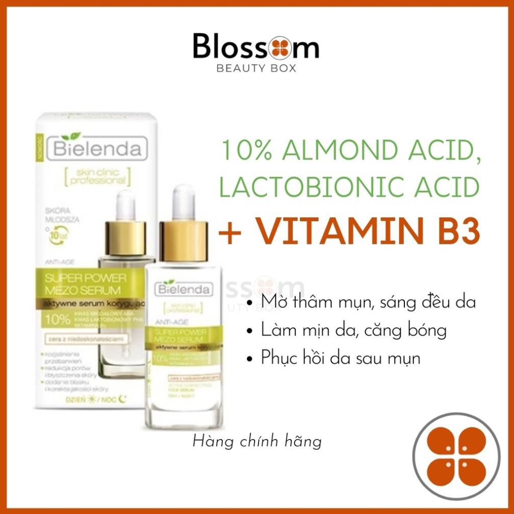 Serum da mụn, lão hoá Bielenda Super Power Mezo 10% ALMOND ACID xanh lá  - NguyenHuong Store | BigBuy360 - bigbuy360.vn