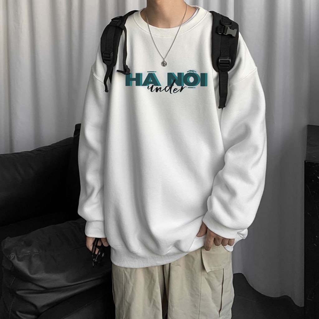 [MẪU MỚI TREND THU ĐÔNG 2021] Áo sweater LOGO under Hà Nội Form Rộng Áo hoodie UNISEX Nam Nữ- In Hình Local Brand AN02 | WebRaoVat - webraovat.net.vn