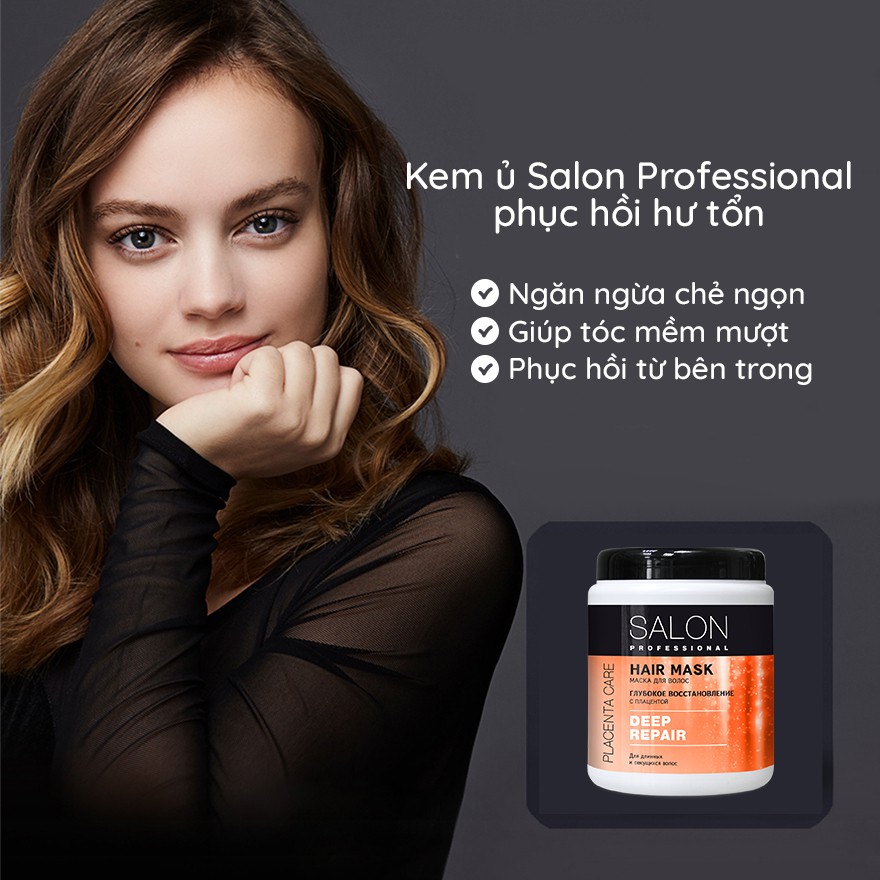 Cặp Dầu Gội Ủ Tái Tạo Cấu Trúc Tóc Salon Professional Deep Repair 1000ml - TN111