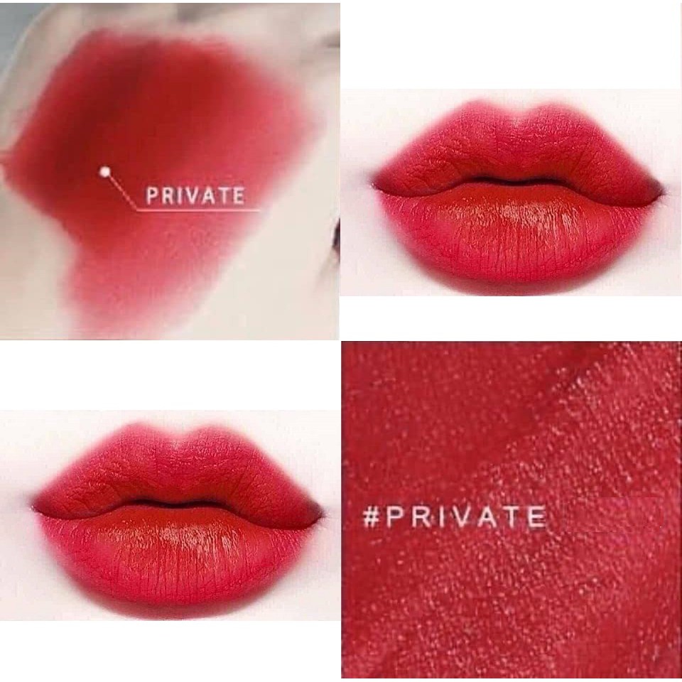 Son 3CE Velvet lip tint #PRIVATE màu đỏ lạnh