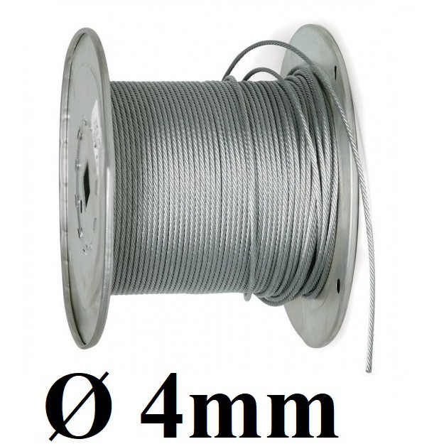Dây cáp thép mạ kẽm Ø  dài 1 mét – 1000 mét