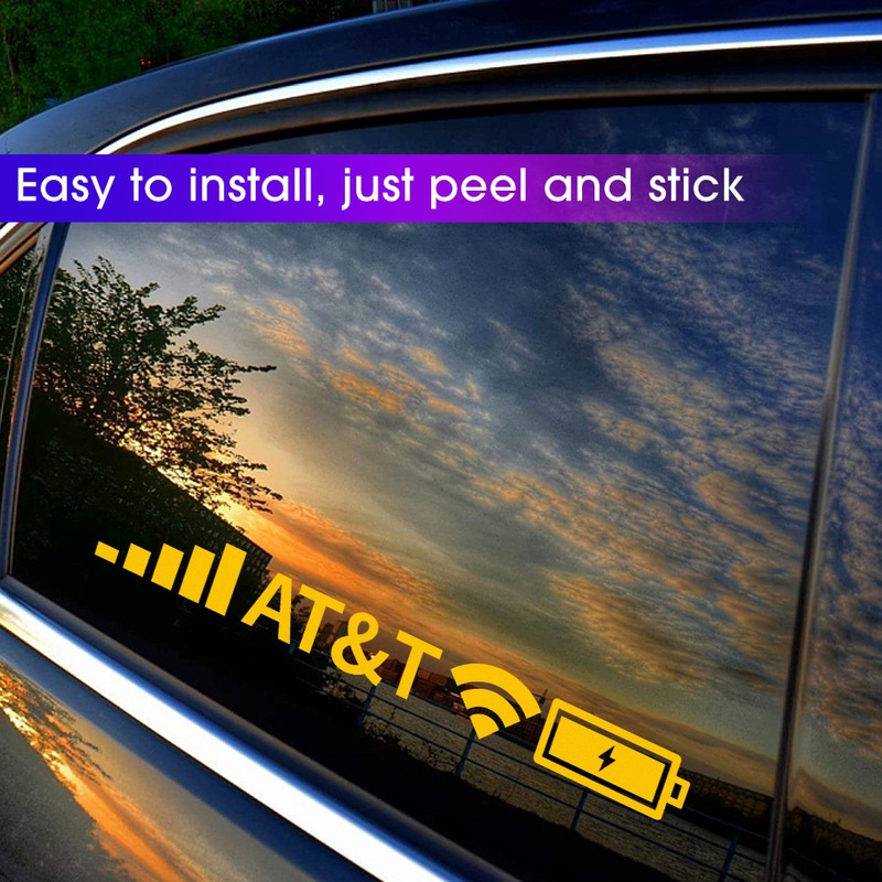 Nhãn Dán Trang Trí Xe Hơi/Xe Máy/Xe Máy Cảnh Báo Wifi Cá Tính Chống Thấm Nước Có Đèn Led