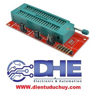 Đế trung gian nạp chương trình cho vi điều khiển pic, kết hợp mạch nạp pickit, burn e,...
