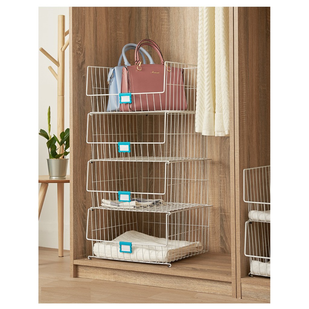 Rổ Đựng Quần Áo Khung Thép Cao Cấp -  Rổ Đựng Đồ Chịu Lực Tốt, Chịu Tải 12 Kg Gọn Gàng