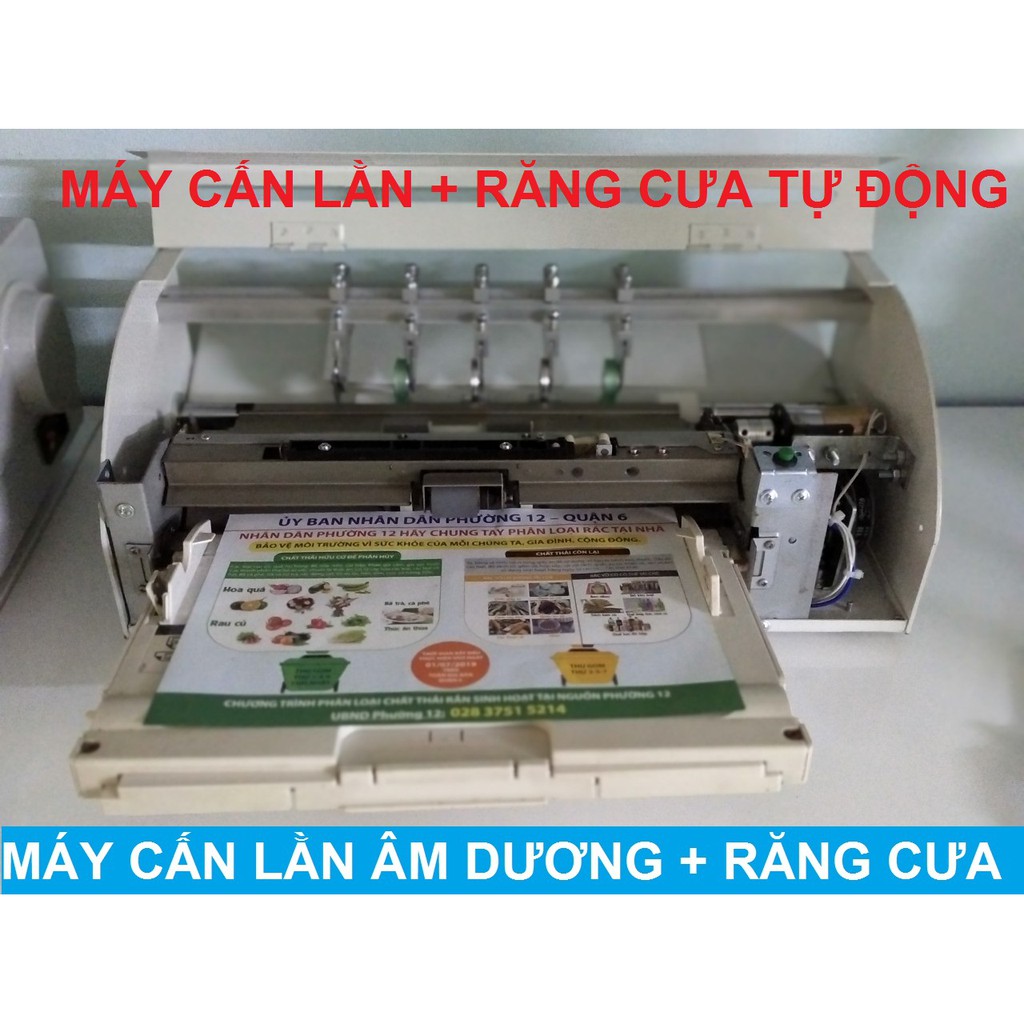 [Mã ELHASALE1TR giảm 5% đơn 3TR] Máy cấn răng cưa kéo giấy tự động chạy tốt trên giấy carbonless