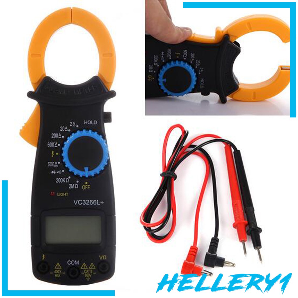 [Hellery1] Kẹp Vạn Năng Kế Kỹ Thuật Số AC DC Đo Điện Áp Ampe Kế Ampe Kế
