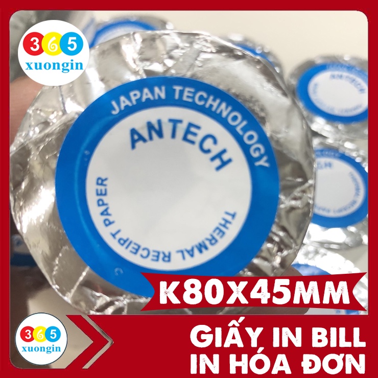 100 cuộn K80x45mm in hóa đơn, Giấy in bill K80 giá tốt nhất thị trường