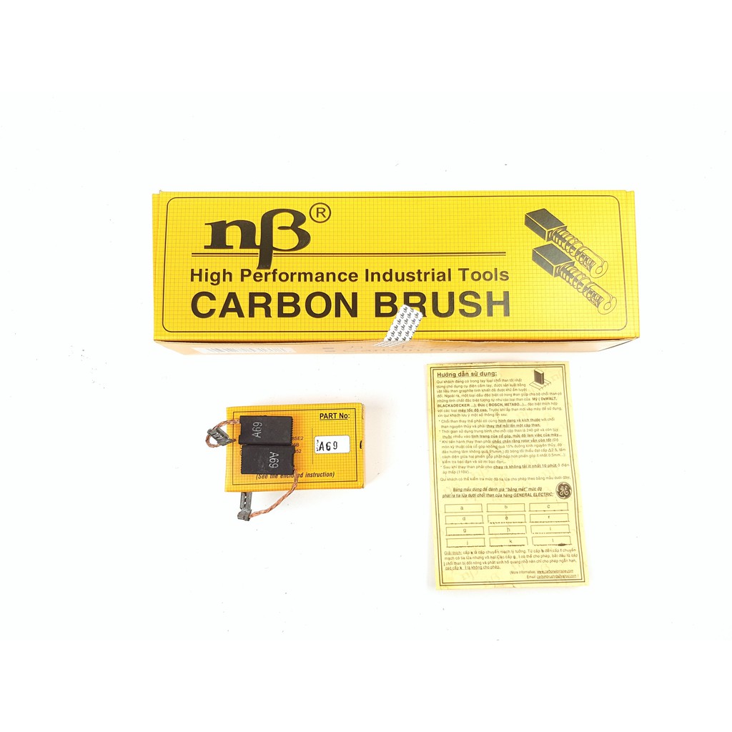 Chổi than NB A69 lắp máy GSH 10 C GBH 10 DC GBH 11 DCE GBH 11 DE GSH 11