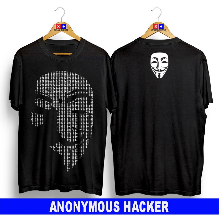 Áo Thun In Hình Anonymous Hacker Thời Trang Cho Nam