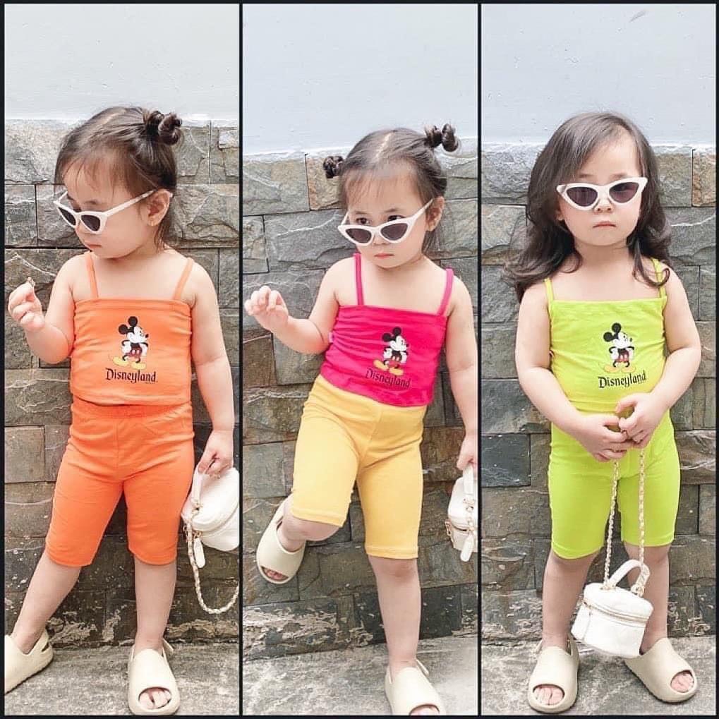 [HOT] BỘ HAI DÂY MICKEY DISNEYLAND QUẦN LỬNG SIÊU CƯNG CHẤT COTTON MỀM MÁT CHO BÉ YÊU 7-24KG. VIDEO THẬT. XƯỞNG MAY BIBO