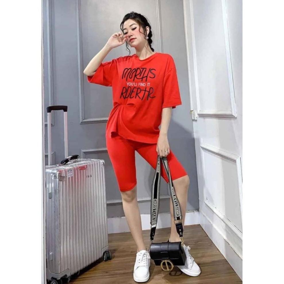 Đồ Bộ Nữ MORTH228 Đồ Bộ Mặc Nhà Chất Cotton 100% Co Dãn Đanh Mịn Quần Ngố Lửng Size 40KG - 80KG