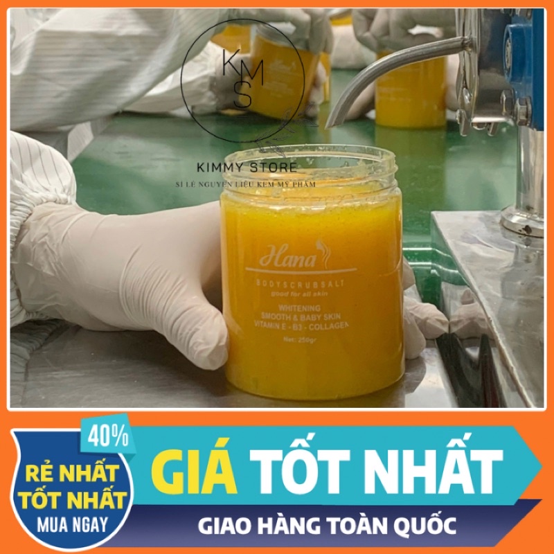 muối sệt cà phê tẩy da chết hana