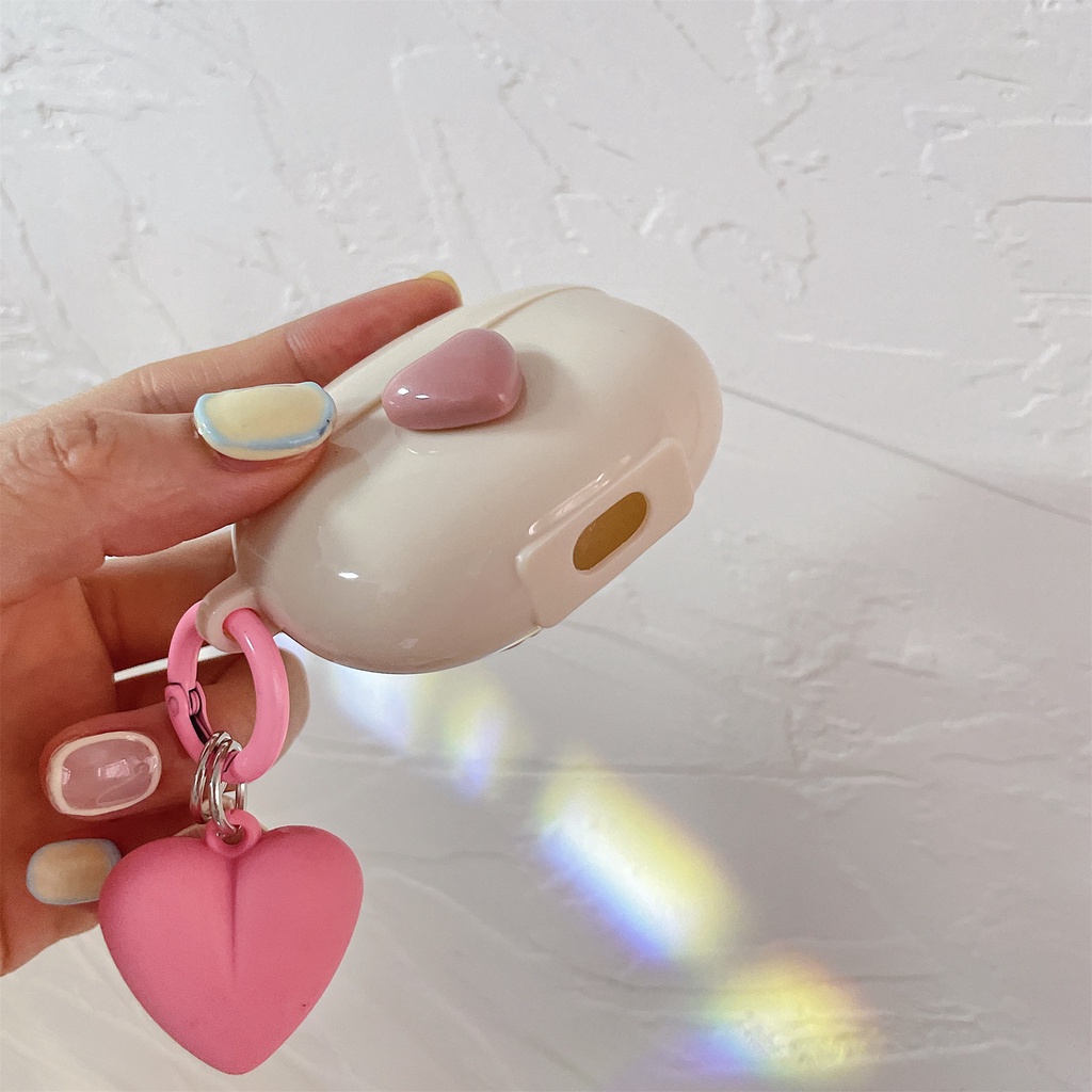 Vỏ Bảo Vệ Hộp Sạc Tai Nghe Bluetooth Không Dây Realme Buds Air3 Bằng TPU Mềm Hình Bướm/Trái Tim DIY