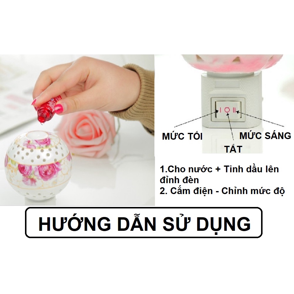 [ Thanh lý ] [ Mua 1 tặng 1 ] Đèn xông tinh dầu ,đèn ngủ thơm phòng khử mùi đuổi diệt muỗi