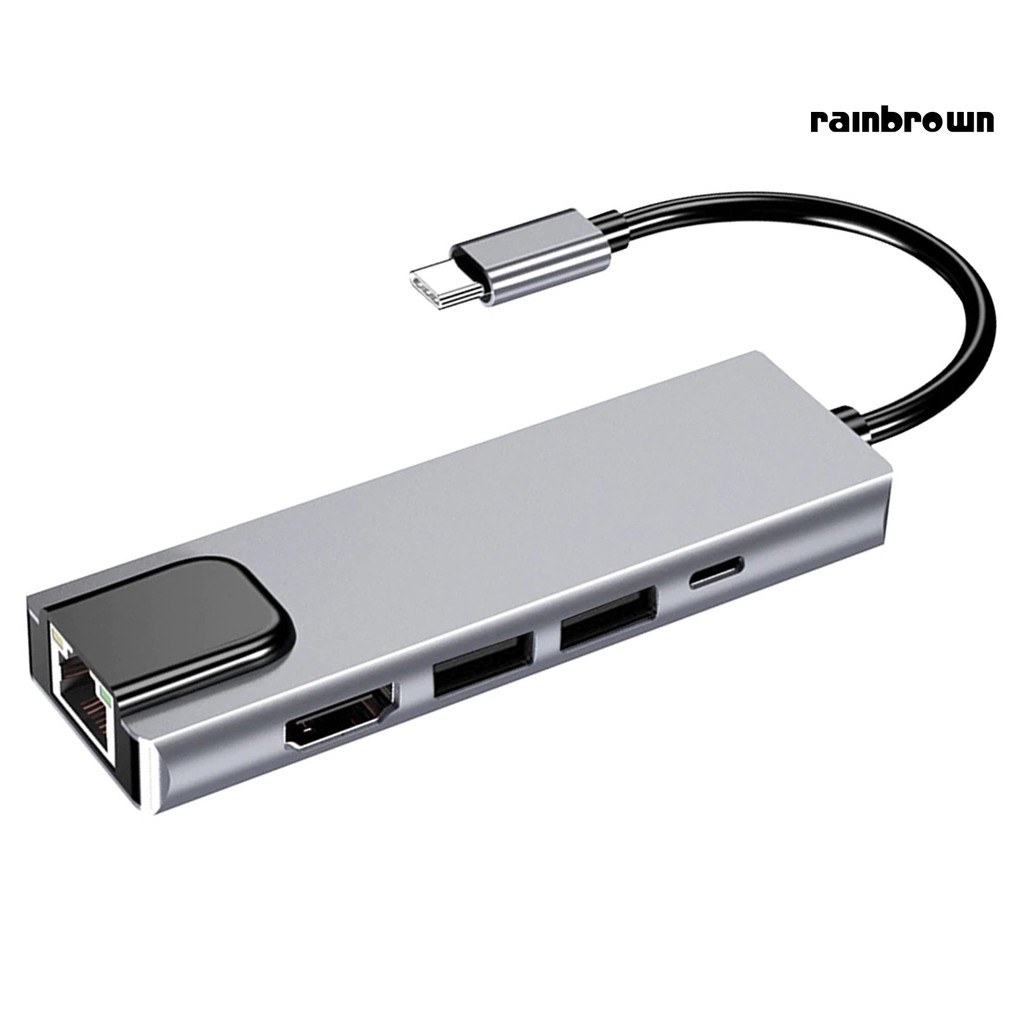 Bộ Chuyển Đổi Cổng Type-C Sang 4k Hdmi Rj45 Usb 3.0 Pd | BigBuy360 - bigbuy360.vn