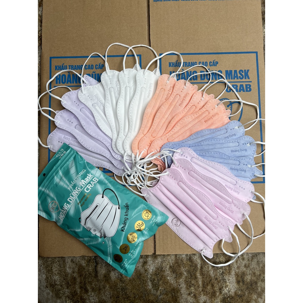 THÙNG 300 CHIẾC KHẨU TRANG HOÀNG DŨNG HÌNH CUA 4D KF94 MASK KHÁNG KHUẨN CHỐNG BỤI MỊN [ GIÁ HỦY DIỆT ]