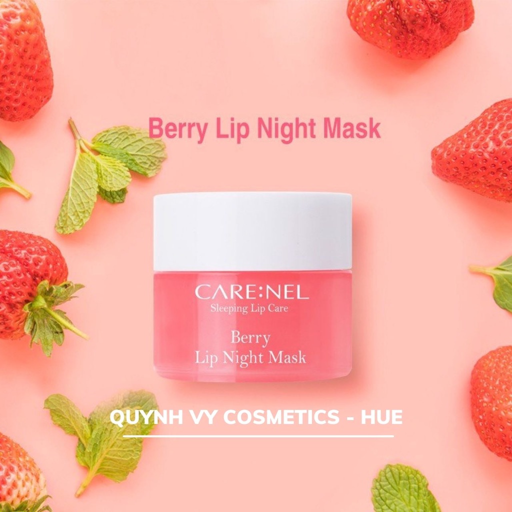 Mặt Nạ Ngủ Môi Carenel Hàn Quốc, Dưỡng Ẩm, Tẩy Tế Bào Môi ( Hương Chanh), Quynh Vy Cosmetics Hue, Kem Dưỡng Ẩm Cho Môi