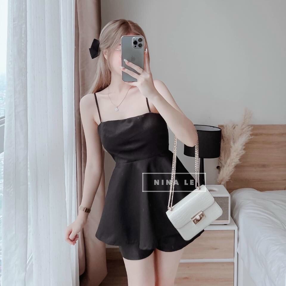 Sét bộ đùi nữ áo hai dây có mút kèm quần