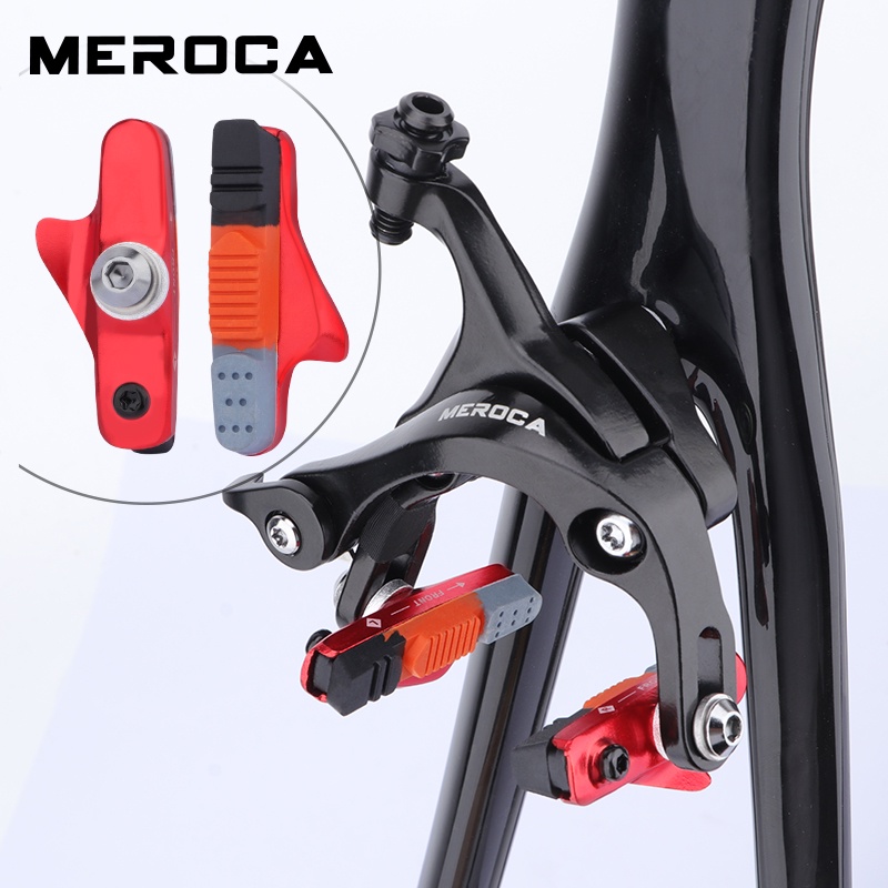 MEROCA Má Phanh Xe Đạp Đường Trường MÁ PHANH V Cao Su Siêu Nhẹ Phụ Kiện Xe Đạp