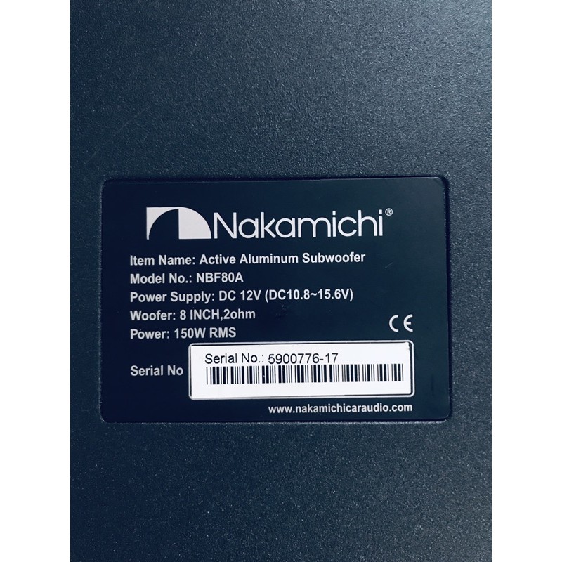 loa sub gầm ô tô nakamichi mới 95%