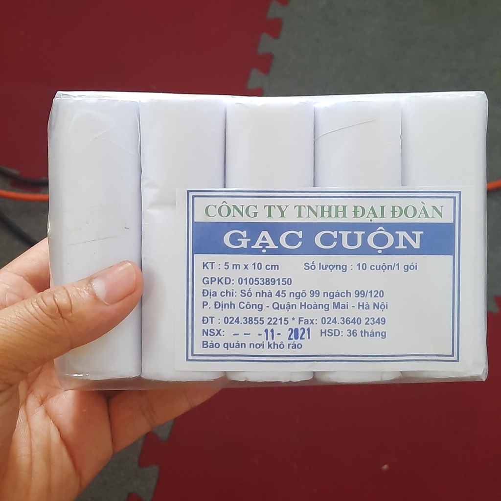 Gạc cuộn y tế băng bó vết thương 2m x 5cm dễ dàng sử dụng