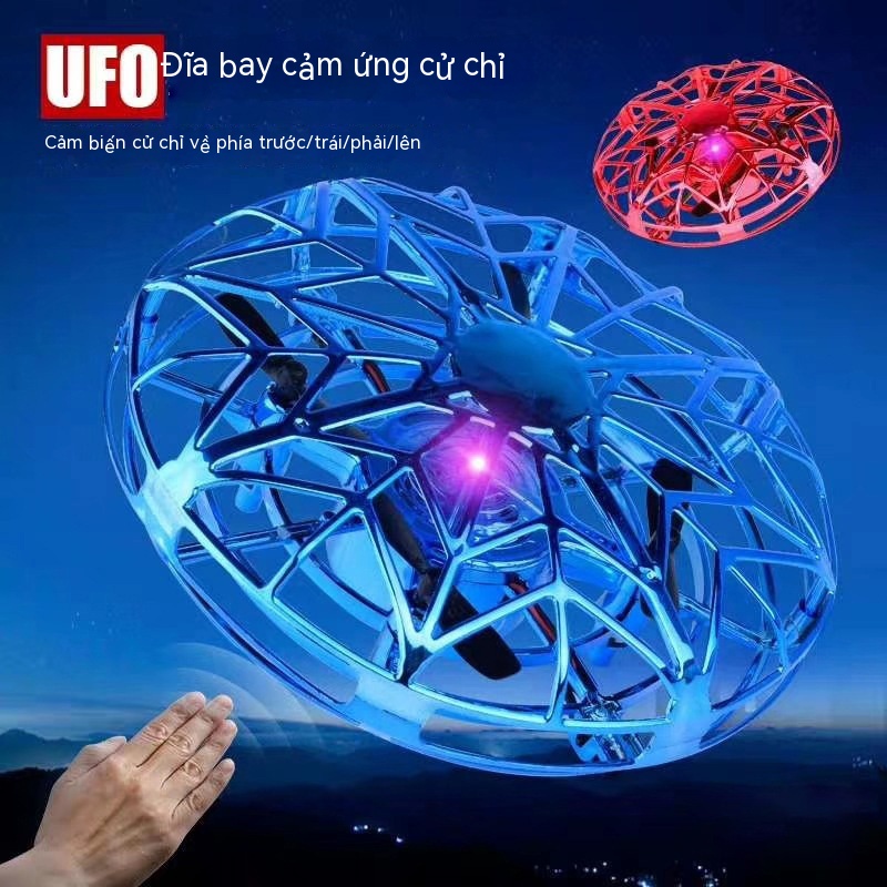 Đồ Chơi Con Quay Hồi Chuyển Thông Minh Hình Đĩa Bay UFO Mới Lạ Kích Thước Nhỏ