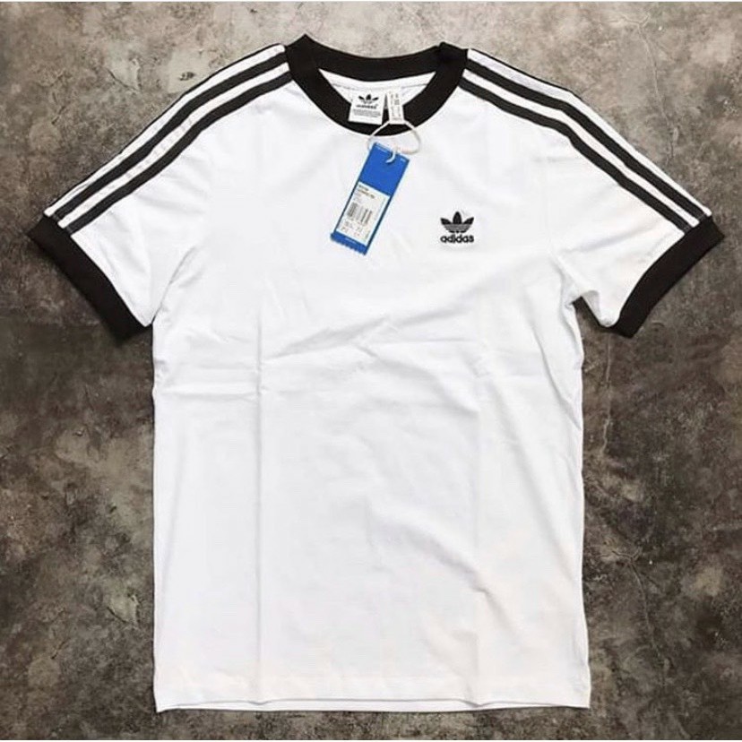 👉SALE HOT💝Áo Thun Adidas 3-Stripes White Nam Nữ Full Tag Code