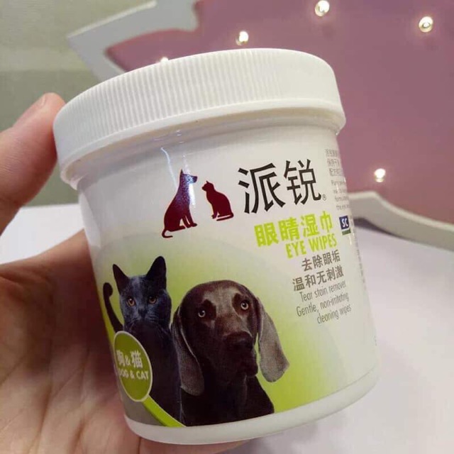 Bông lau vết ố, rỉ mắt cho cún